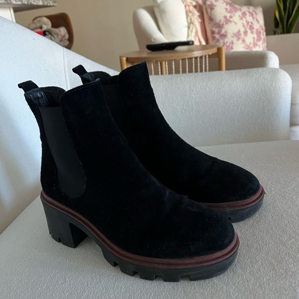Antonio De Faria Chelsea Black Suede Boots - Picture 5 of 8